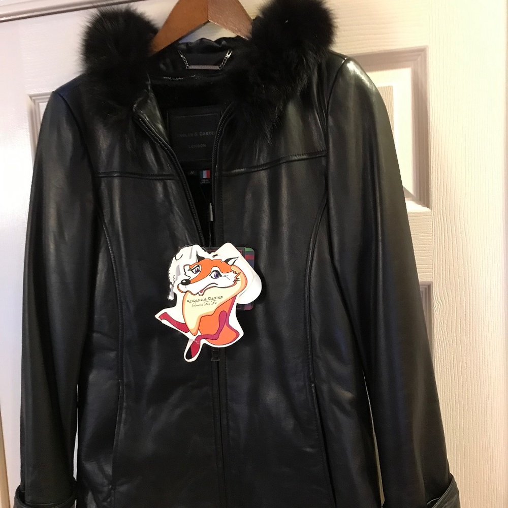 Winter leather coat NWT